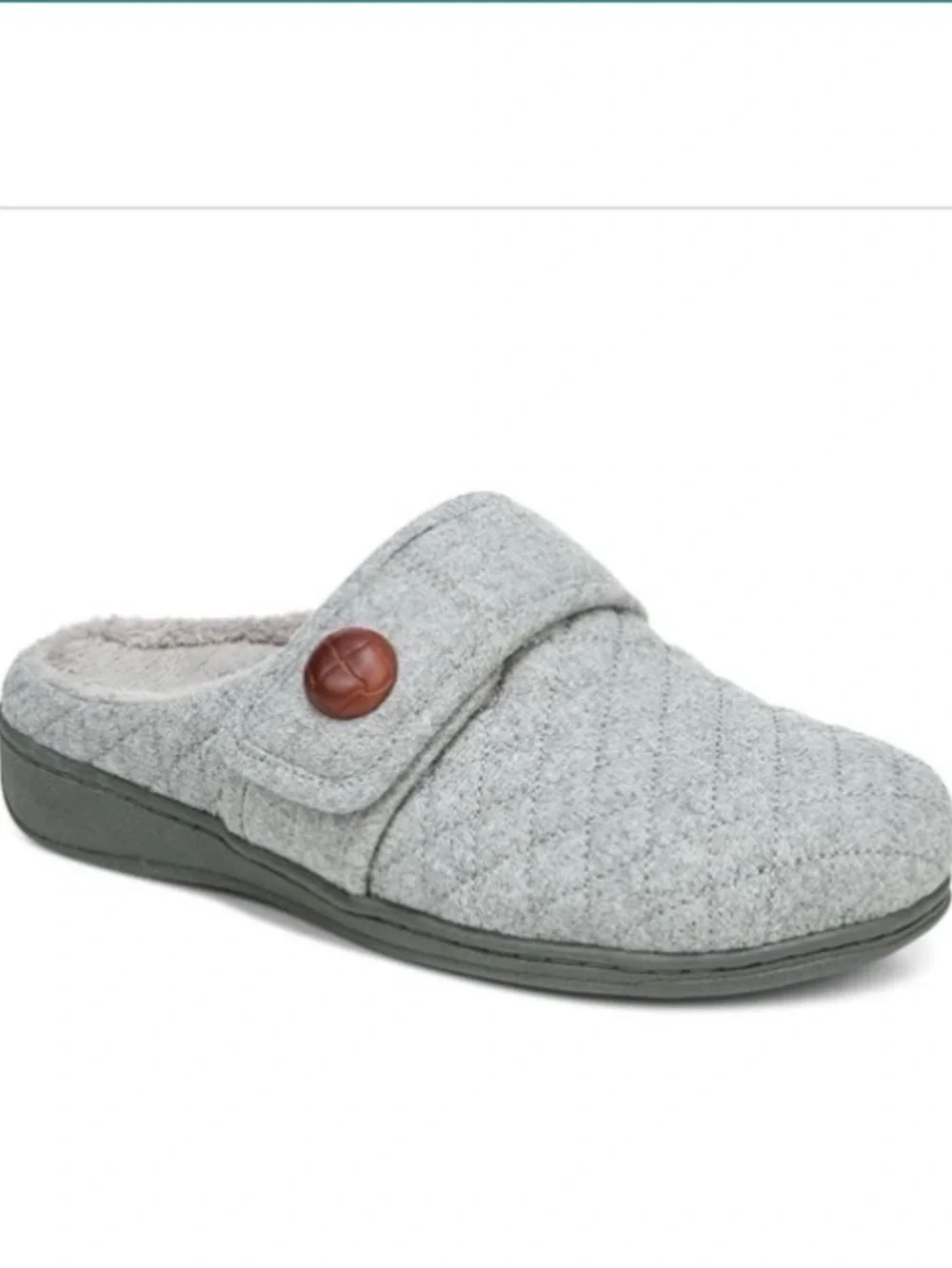 Vionic Carlin slipper light grey, Size 7, new tags on bottom, no box